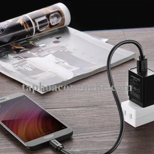 Ugreen 20881 0.5M màu đen Cáp dữ liệu USB 3.0 sang Type-C truyền dữ liệu từ máy tính ra điện thoại dài US184 30020881